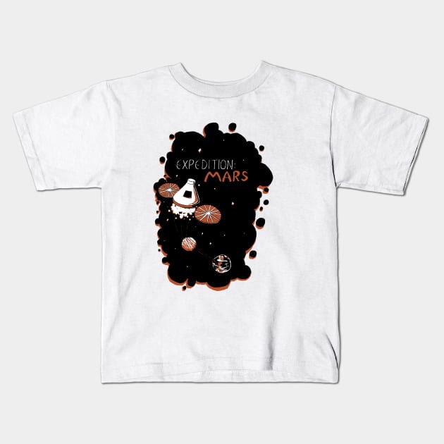 Expedition: Mars Kids T-Shirt by KColeman